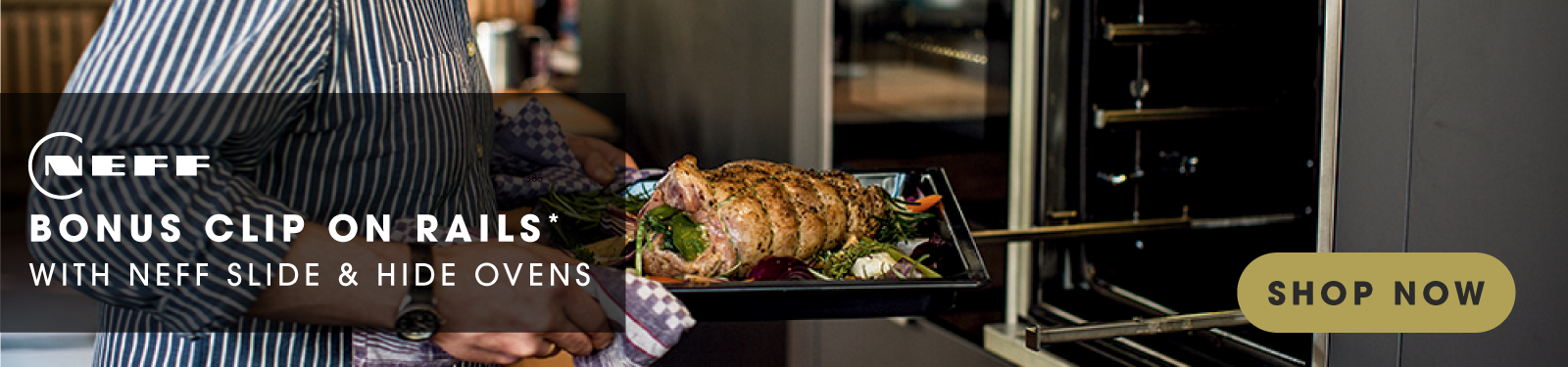 Purchase a NEFF Flex Design Slide & Hide Oven & Receive Bonus Clip-On Rails