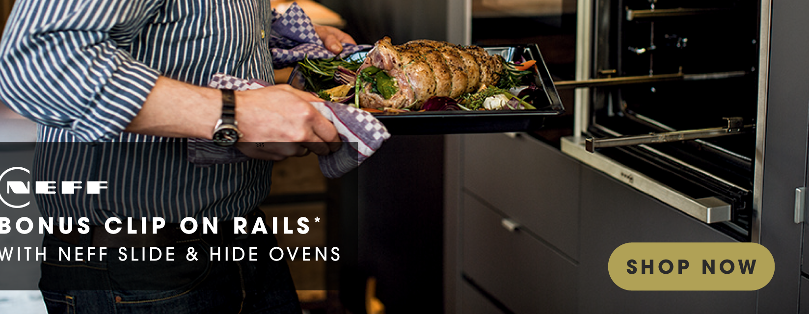Purchase a NEFF Flex Design Slide & Hide Oven & Receive Bonus Clip-On Rails
