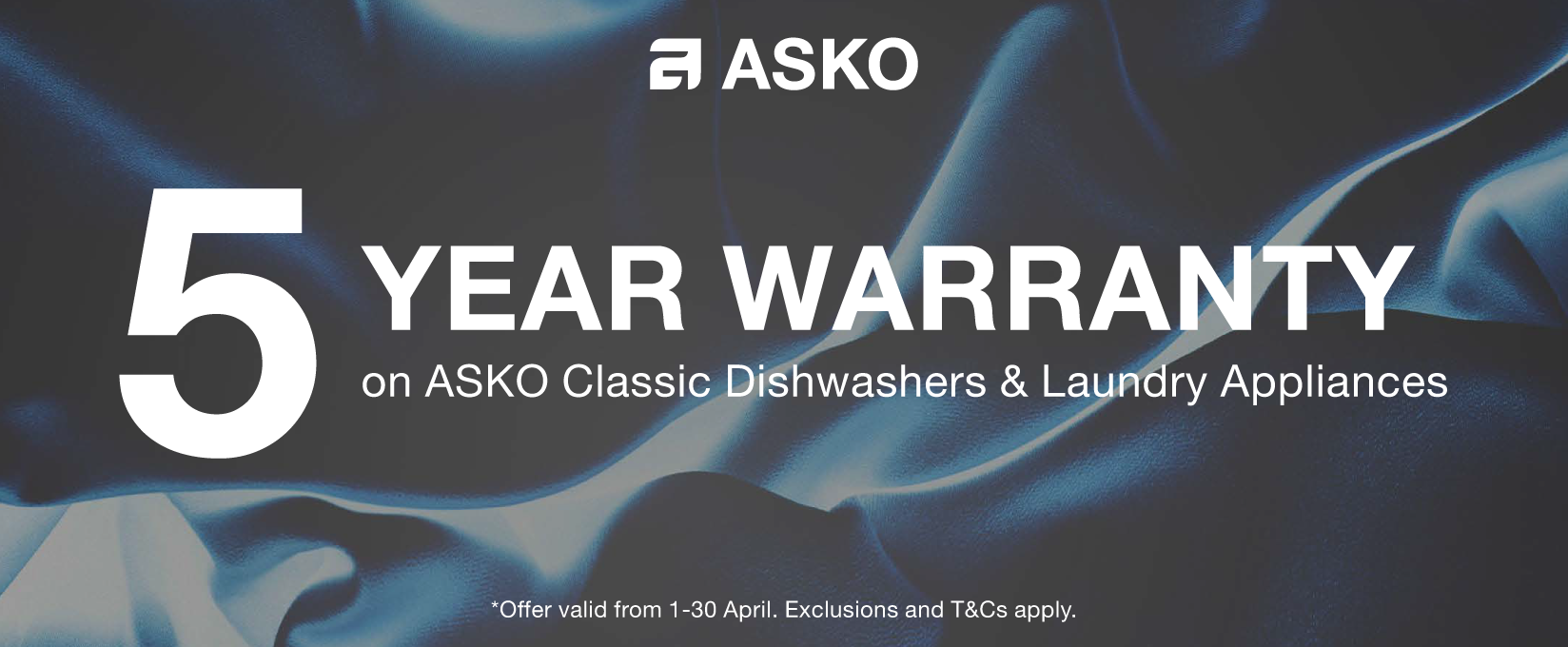 5 Year Warranty on ASKO Classic Dishwashers & Laundry Appliances at Elite Appliances