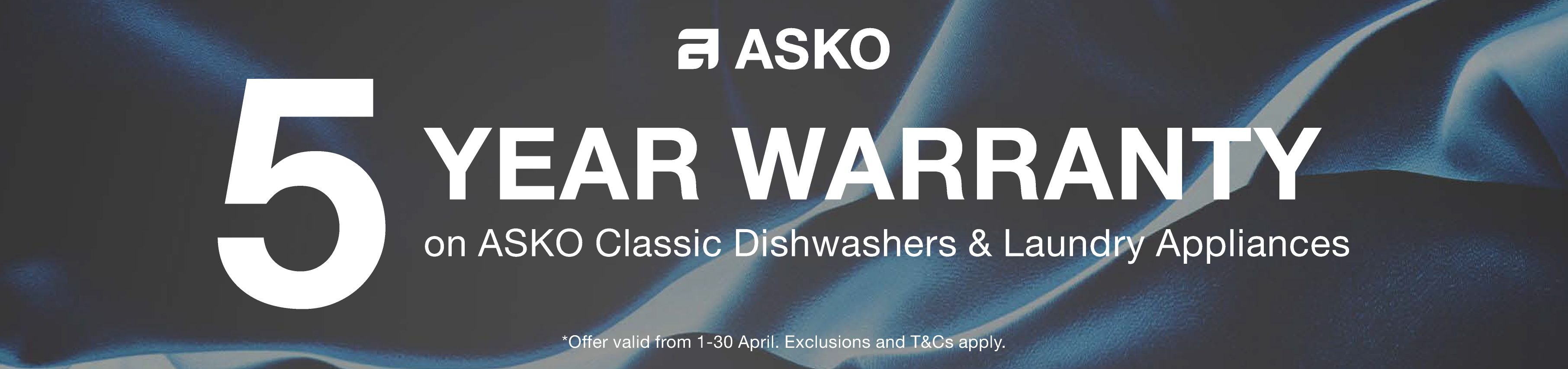 5 Year Warranty on ASKO Classic Dishwashers & Laundry Appliances