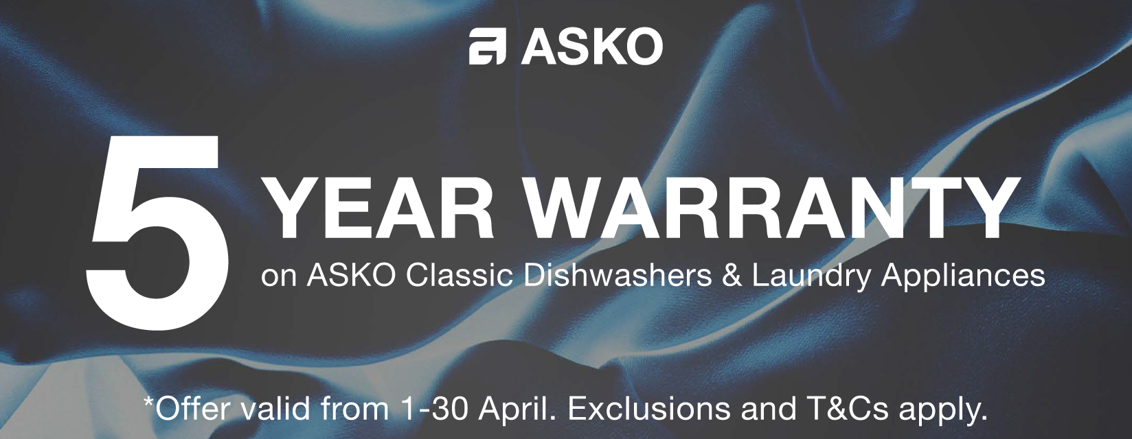 5 Year Warranty on ASKO Classic Dishwashers & Laundry Appliances