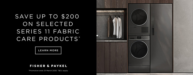 Save Up To $200 On Selected Fisher & Paykel Fabric Care Appliances