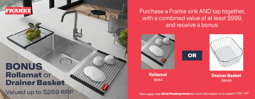 Bonus Rollamat OR Drainer Basket With Franke Sink AND Tap Bundle
