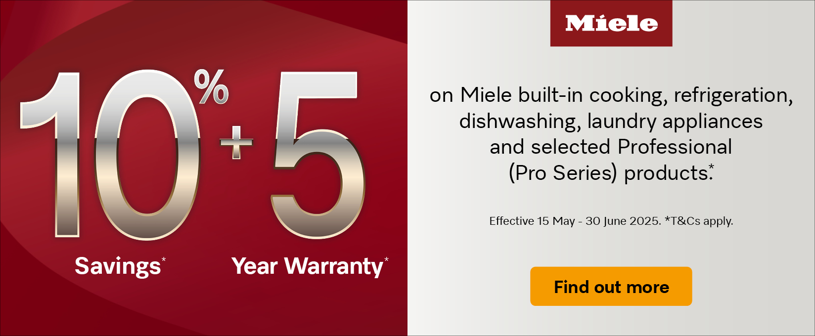 miele-10-percent-plus-5-yr-warranty at Elite Appliances
