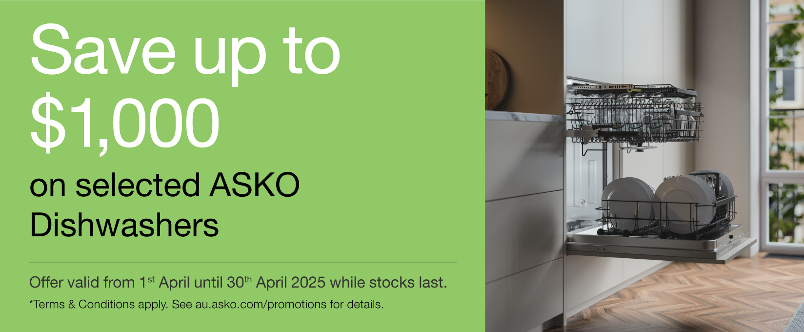 Save Up To $1000 On Selected ASKO Dishwashers at Elite Appliances