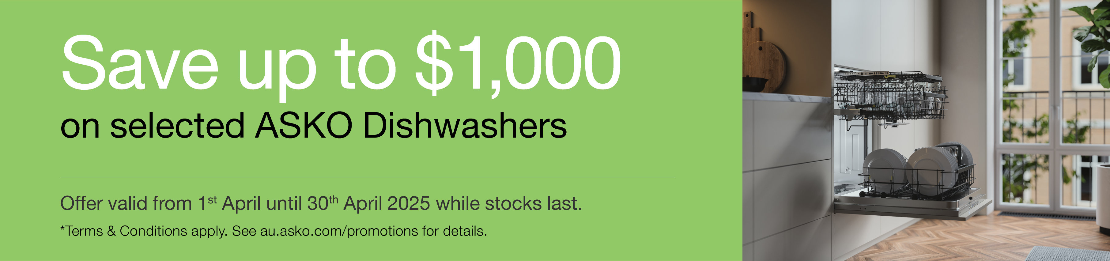 Save Up To $1000 On Selected ASKO Dishwashers