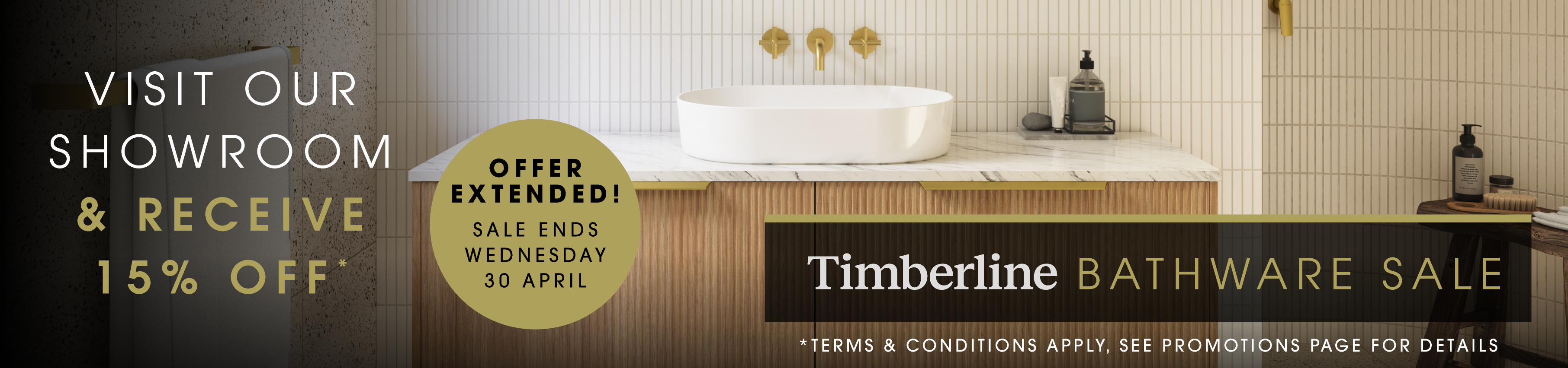 Save 15% On Timberline Bathware