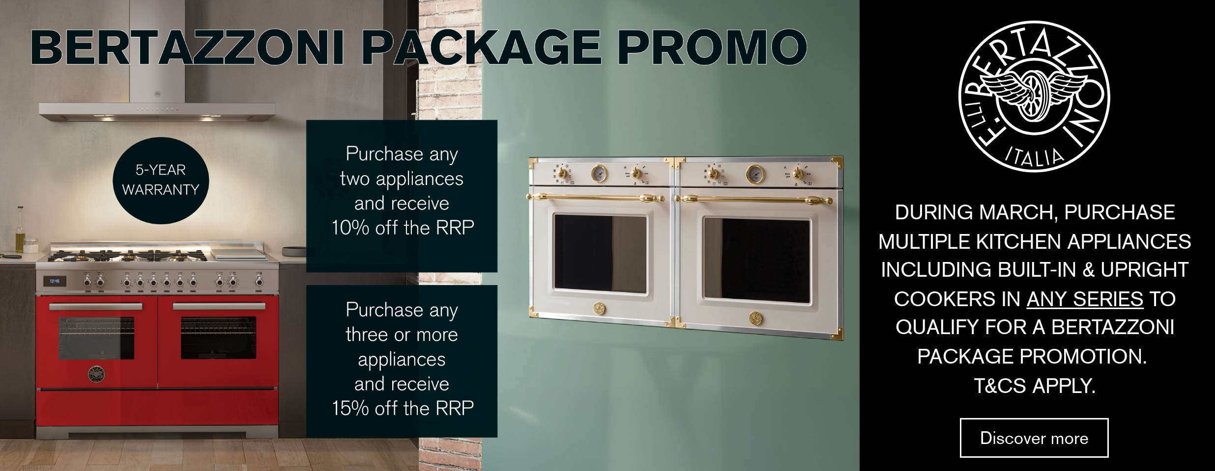 Save Up To 15% On Bertazzoni Appliance Packages