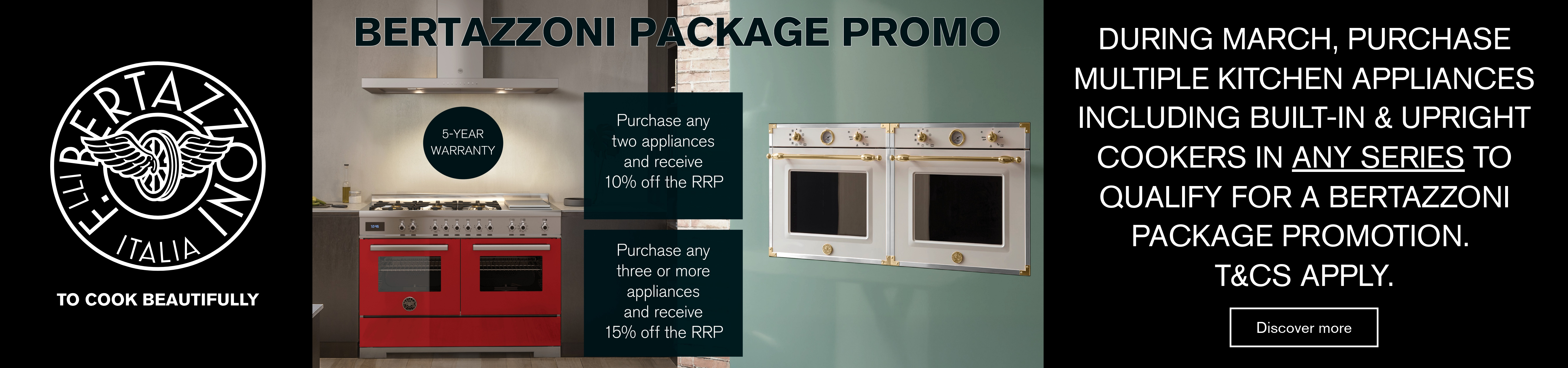 Save Up To 15% On Bertazzoni Appliance Packages