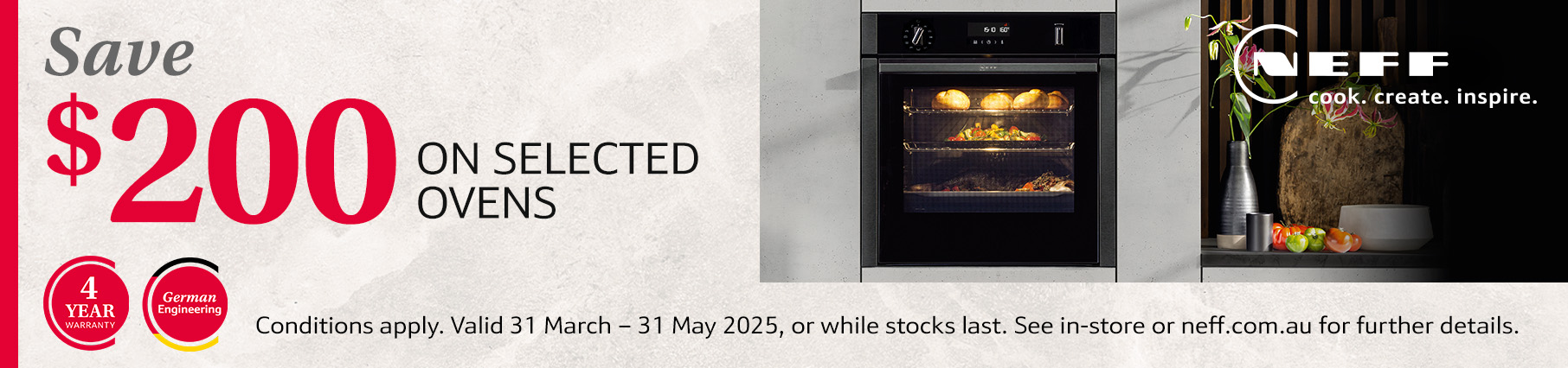 Save $200 On Neff Ovens