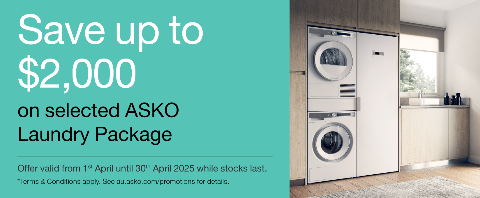 Save Up To $2000 On Selected ASKO Laundry Packages at Elite Appliances