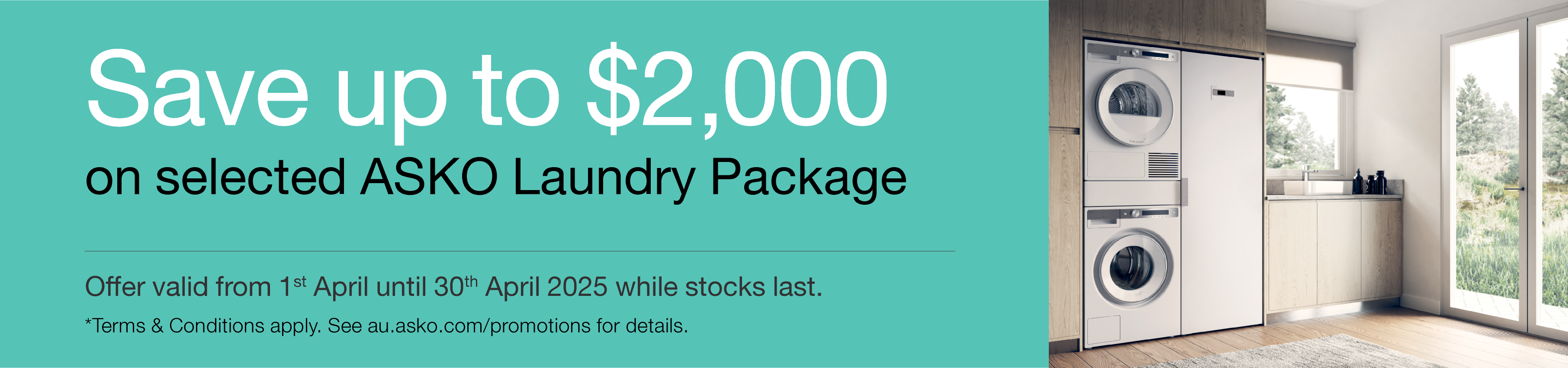 Save Up To $2000 On Selected ASKO Laundry Packages