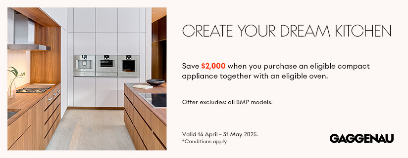 Save $2000 On Selected Gaggenau Compact Appliance & Oven Packages