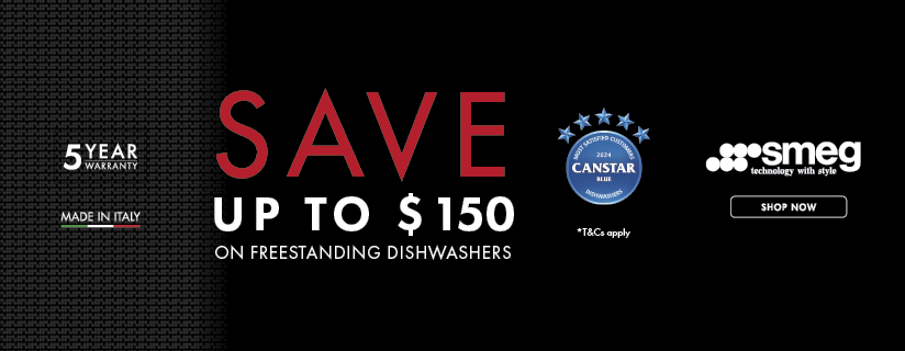 Save Up To $150 On Selected Smeg Freestanding Dishwashers