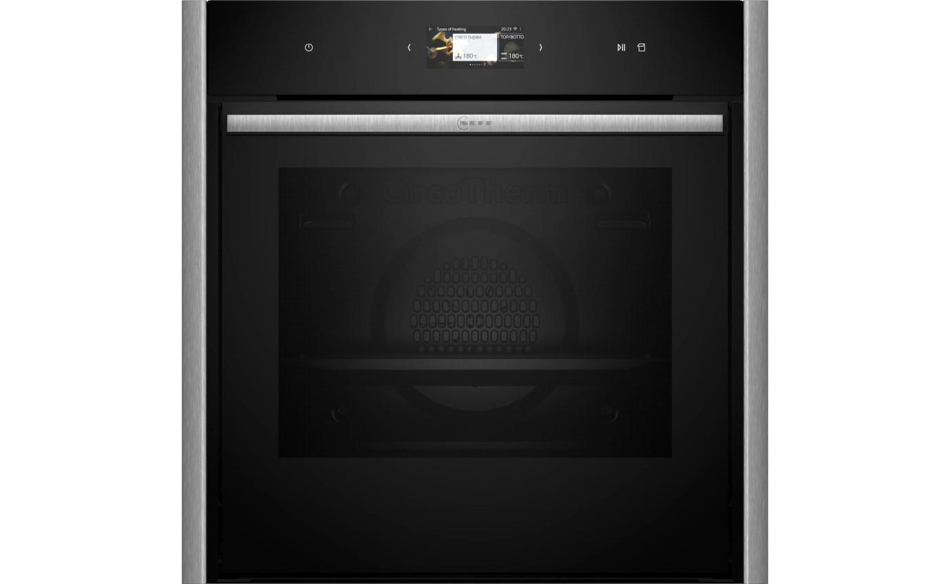 Neff 60cm N 90 Built-in Pyrolytic Oven with Added Steam Function (Metallic Silver) B69VS73Y0AMS