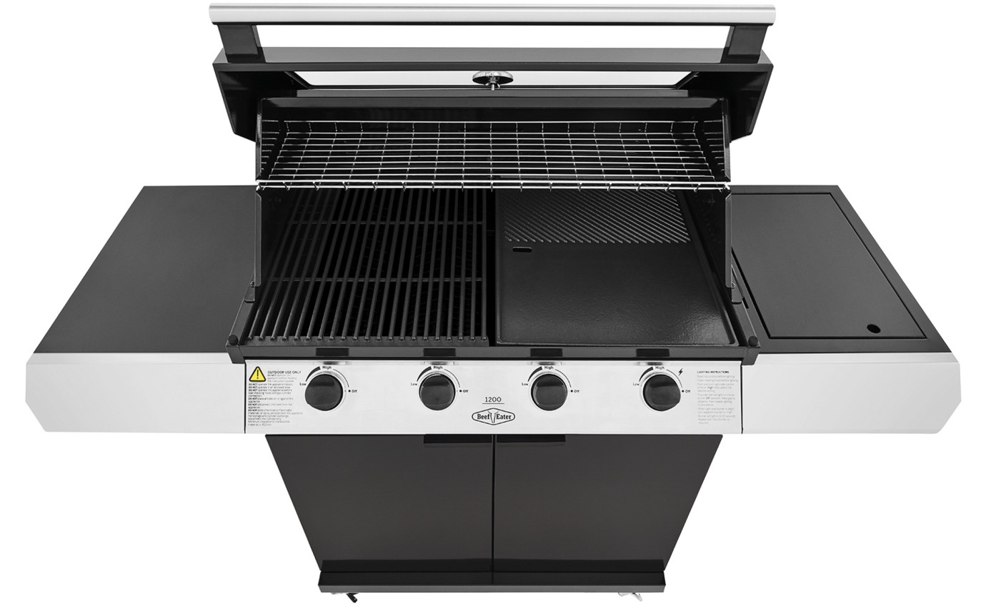 BeefEater 1200 Series 4 Burner Freestanding BBQ (Black Enamel) BMG1241BB