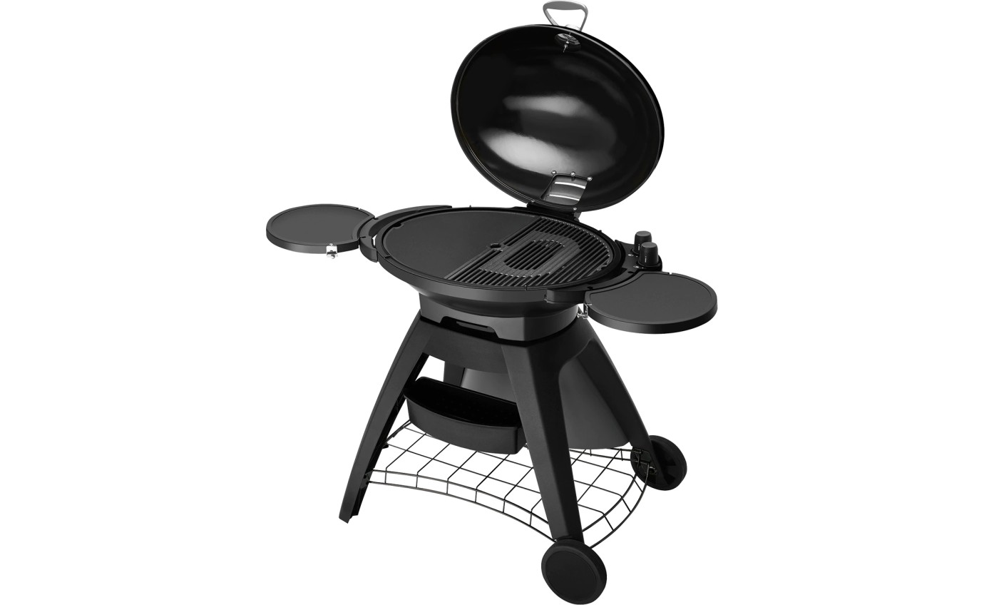 BeefEater Bigg Bugg 2 Burner LPG BBQ & Trolley (Black Enamel) BB722BA
