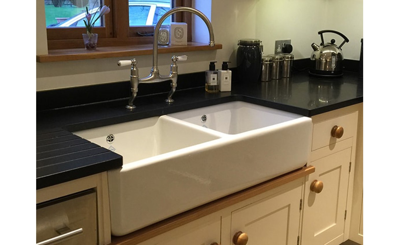 Shaws Double Bowl 1000 Sink SCLD101WH