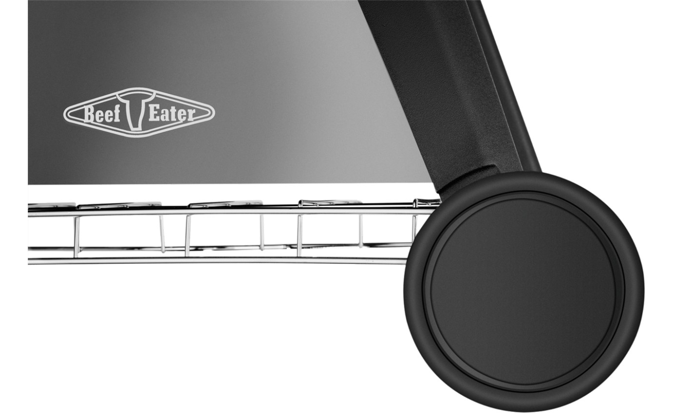 BeefEater Bigg Bugg 2 Burner LPG BBQ & Trolley (Black Enamel) BB722BA