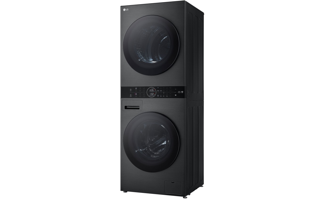LG 12kg/9kg WashTower™ All-In-One Stacked Washer Dryer (Black Steel) WWT1209B