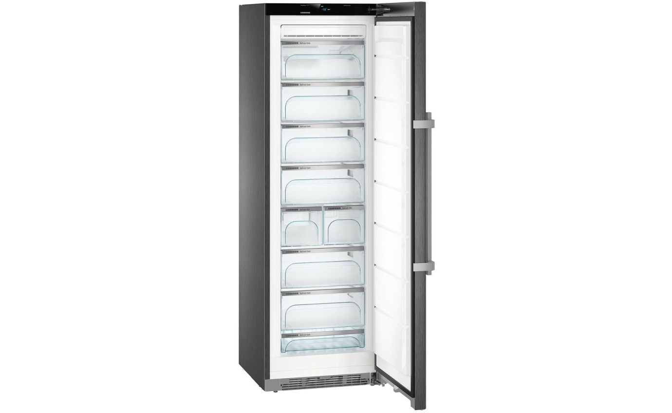 Liebherr 277L Premium Series Freestanding Freezer with NoFrost (BlackSteel) SGNPBS4365
