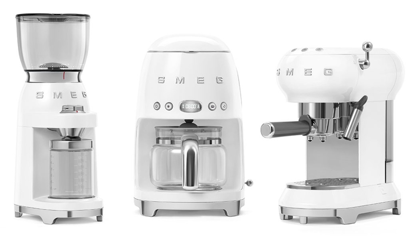 Smeg 50s Retro Style Coffee Grinder (White) CGF01WHAU