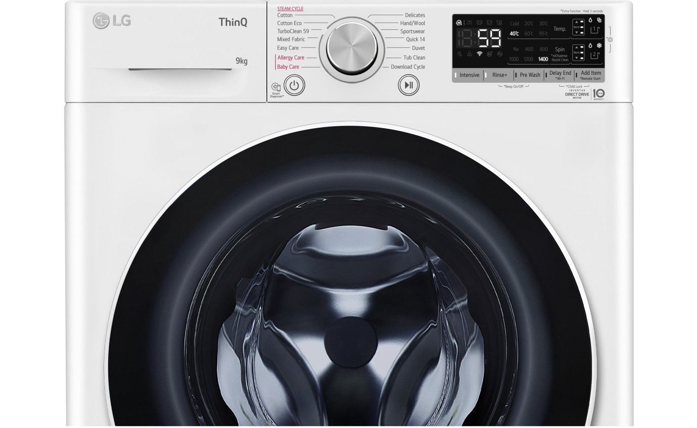 LG 9kg Front Load Washing Machine WV61409W
