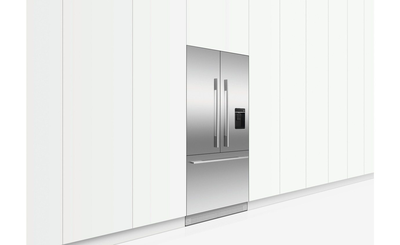 Fisher & Paykel 80cm Series 7 Integrated French Door Refrigerator Freezer, Ice & Water RS80AU1