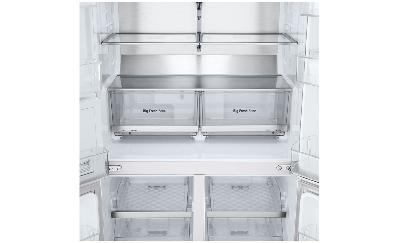 LG 637L Quad Door Fridge (Matte White) GFL700MWH
