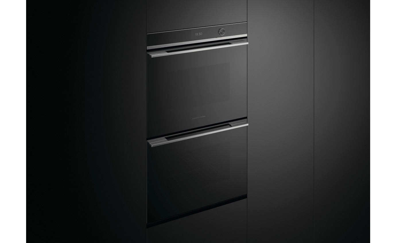 Fisher & Paykel 76cm Series 9, Contemporary Pyrolytic Double Oven OB76DDPTDX2