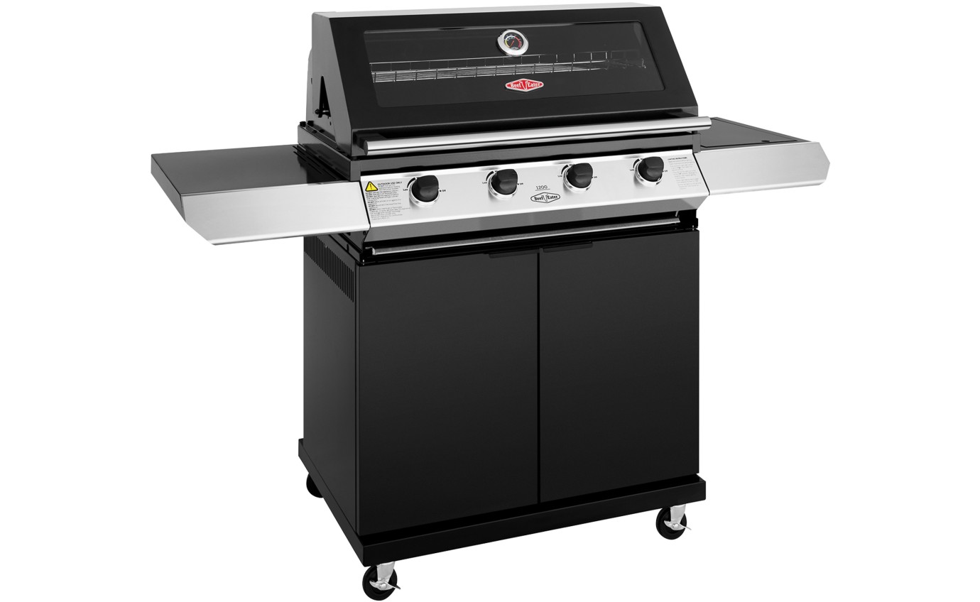BeefEater 1200 Series 4 Burner Freestanding BBQ (Black Enamel) BMG1241BB