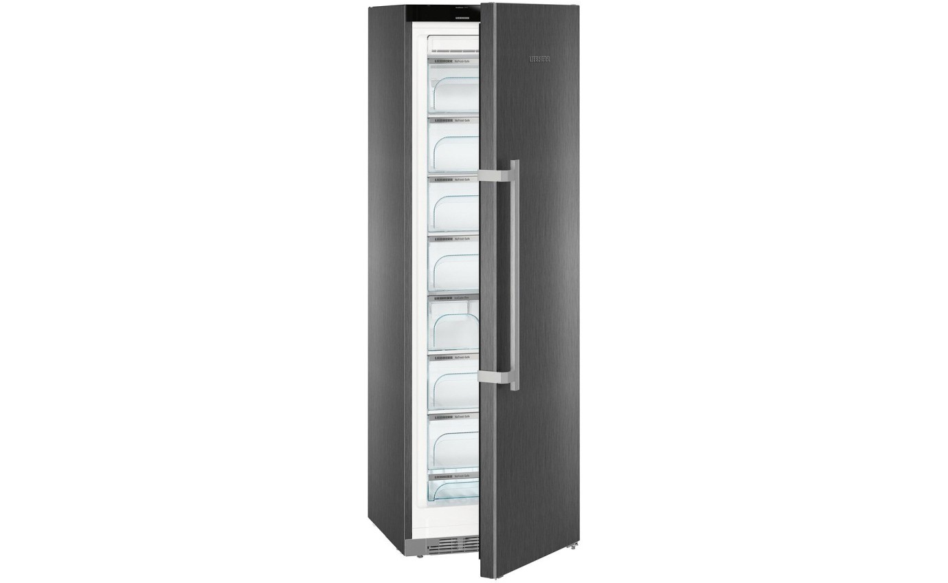Liebherr 277L Premium Series Freestanding Freezer with NoFrost (BlackSteel) SGNPBS4365
