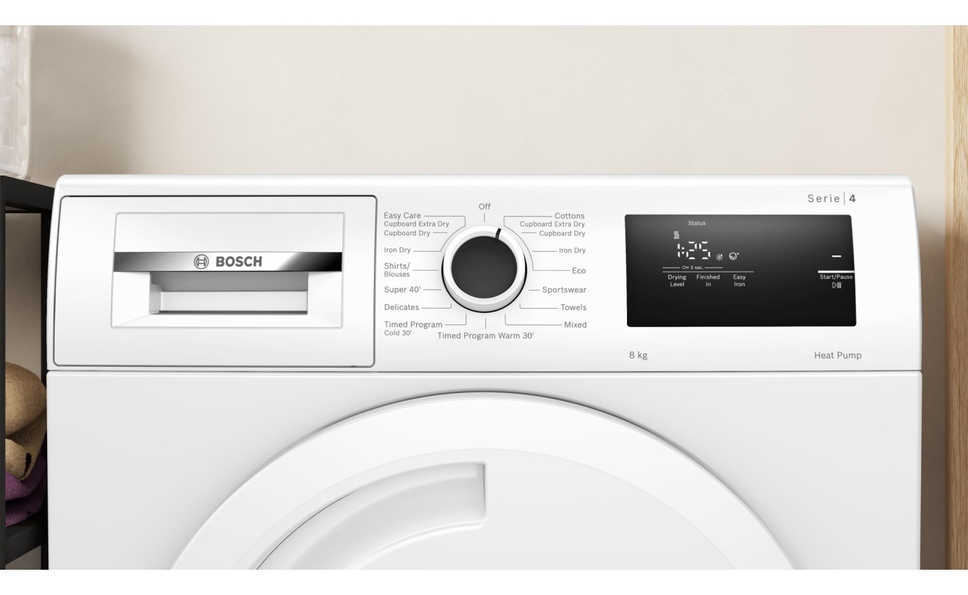 Bosch 8kg Series 4 Heat Pump Dryer WTH83001AU