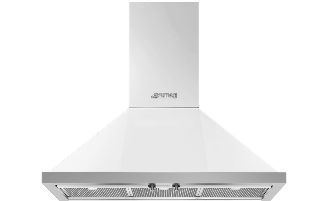 Smeg 90cm Portofino Wallmount Rangehood KPFA9WH