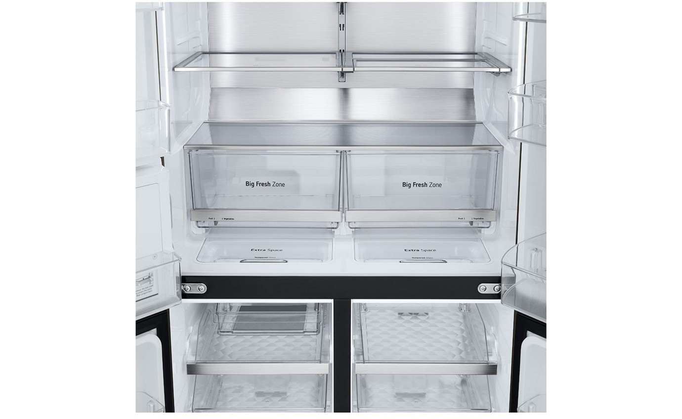 LG 642L French Door Fridge (Black Stainless Steel) GFV700BSLC