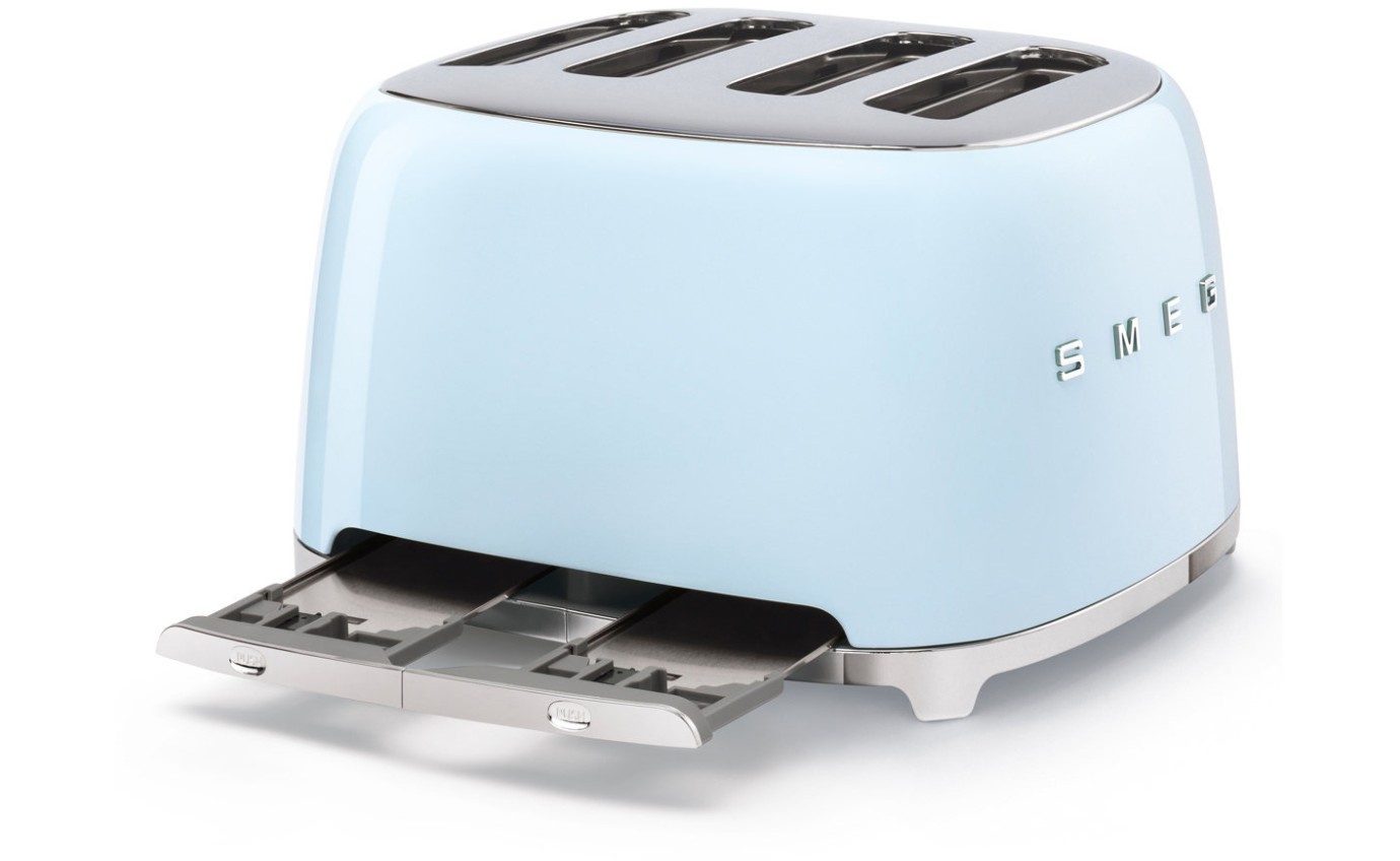 Smeg 50s Retro Style 4 Slice Toaster (Pastel Blue) TSF03PBAU