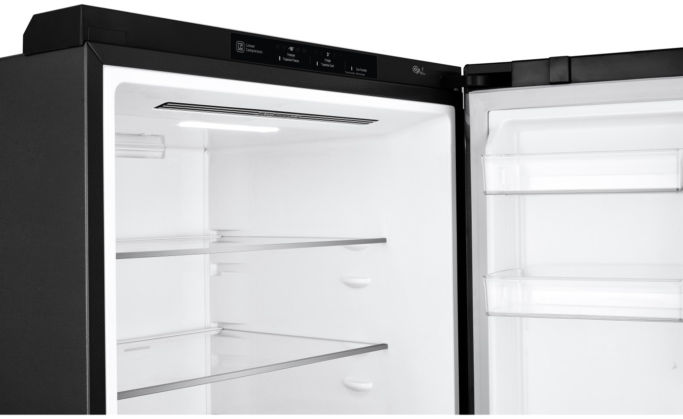 LG 420L Bottom Mount Fridge (Matte Black) GBW455MBL