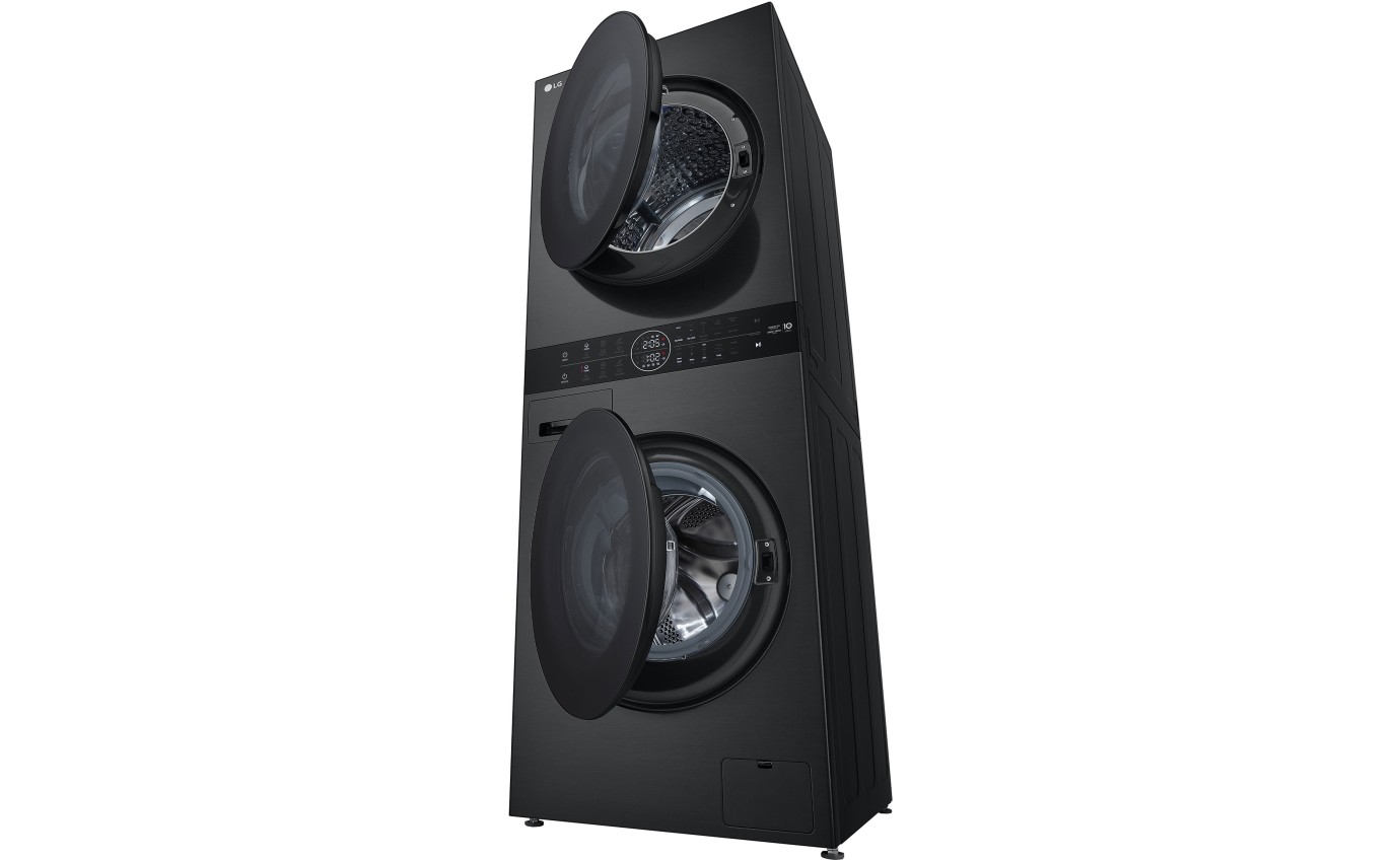 LG 12kg/9kg WashTower™ All-In-One Stacked Washer Dryer (Black Steel) WWT1209B