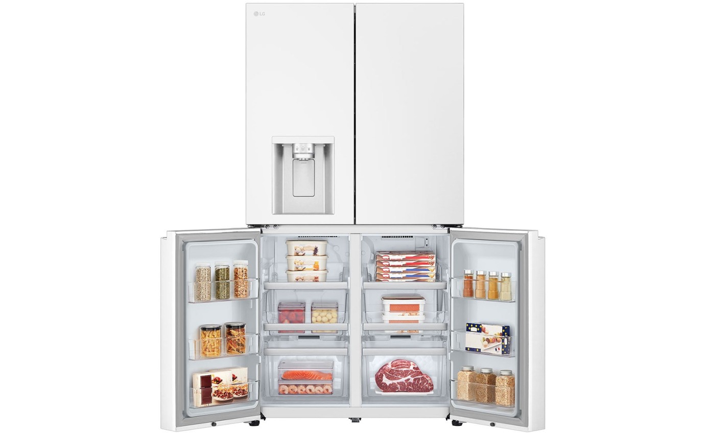 LG 637L Quad Door Fridge (Matte White) GFL700MWH