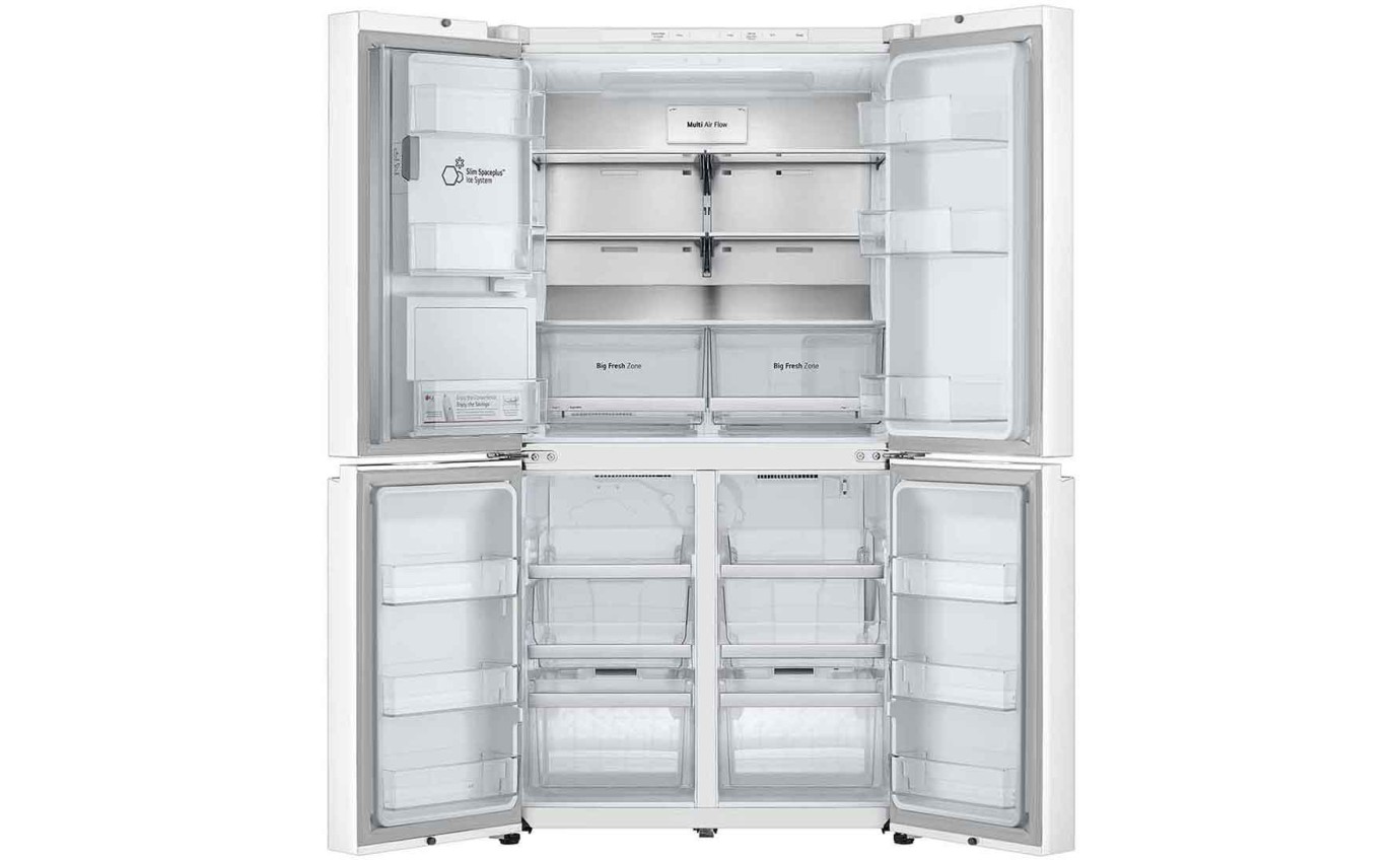 LG 637L Quad Door Fridge (Matte White) GFL700MWH