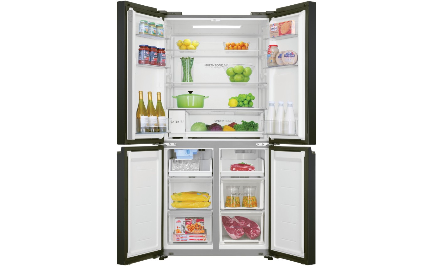 Haier 507L Quad Door Fridge (Black) HRF580YPC