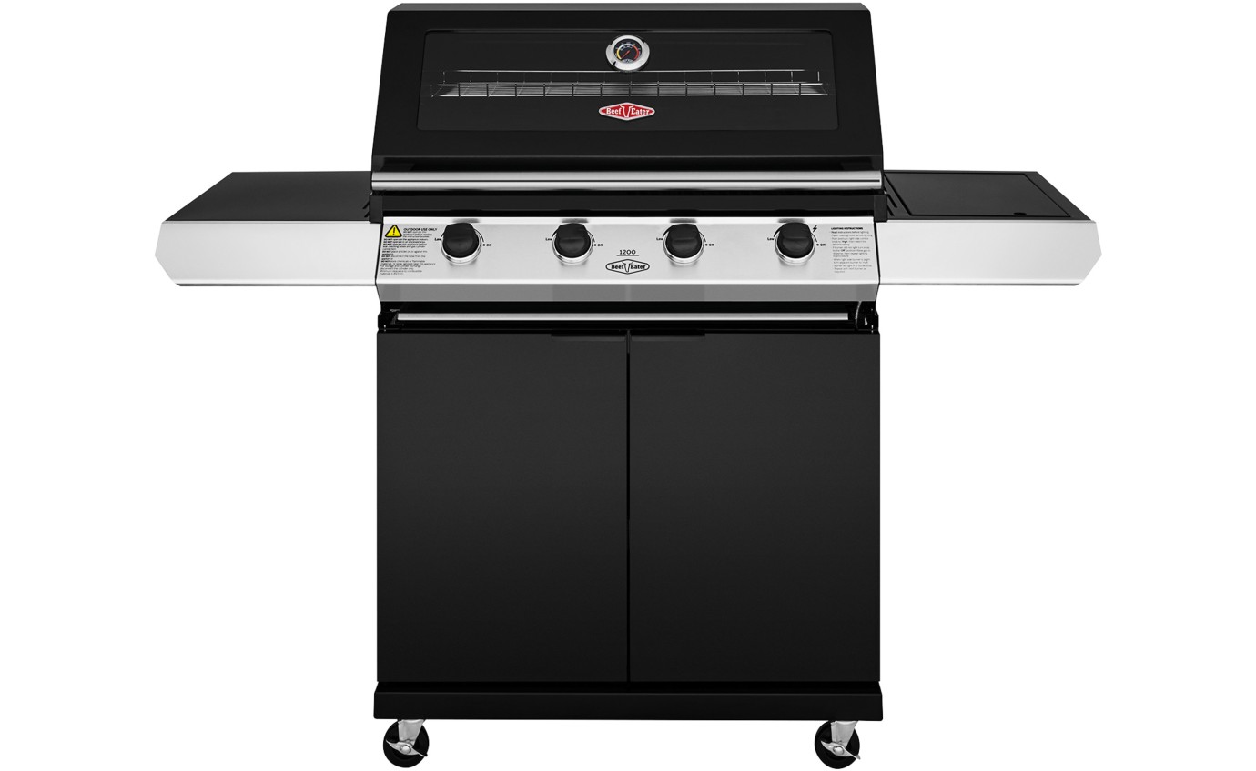 BeefEater 1200 Series 4 Burner Freestanding BBQ (Black Enamel) BMG1241BB