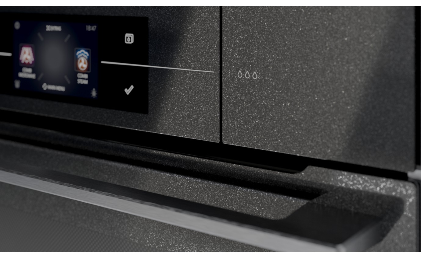 Asko 45cm Compact Combi Steam Oven (Black Glass) OCSM8478G