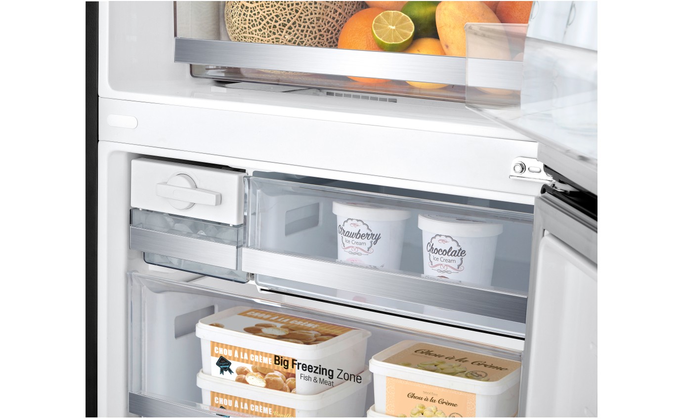 LG 420L Bottom Mount Fridge (Matte Black) GBW455MBL