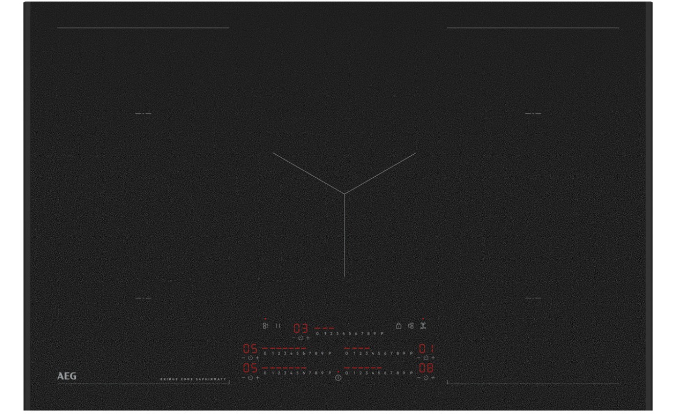 AEG 80cm SaphirMatt 5 Zone Induction Cooktop NIK85M00AZ