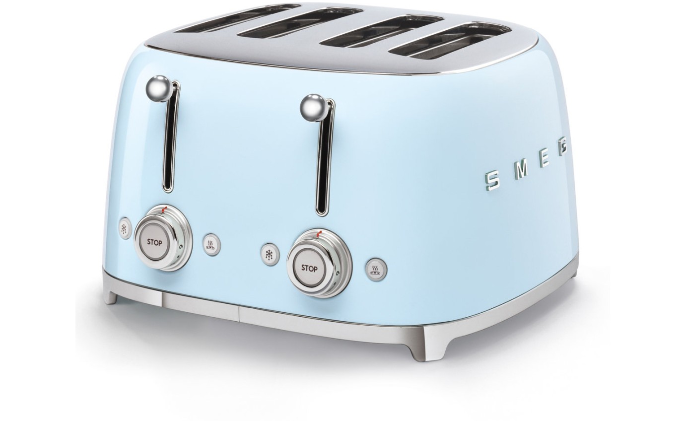 Smeg 50s Retro Style 4 Slice Toaster (Pastel Blue) TSF03PBAU