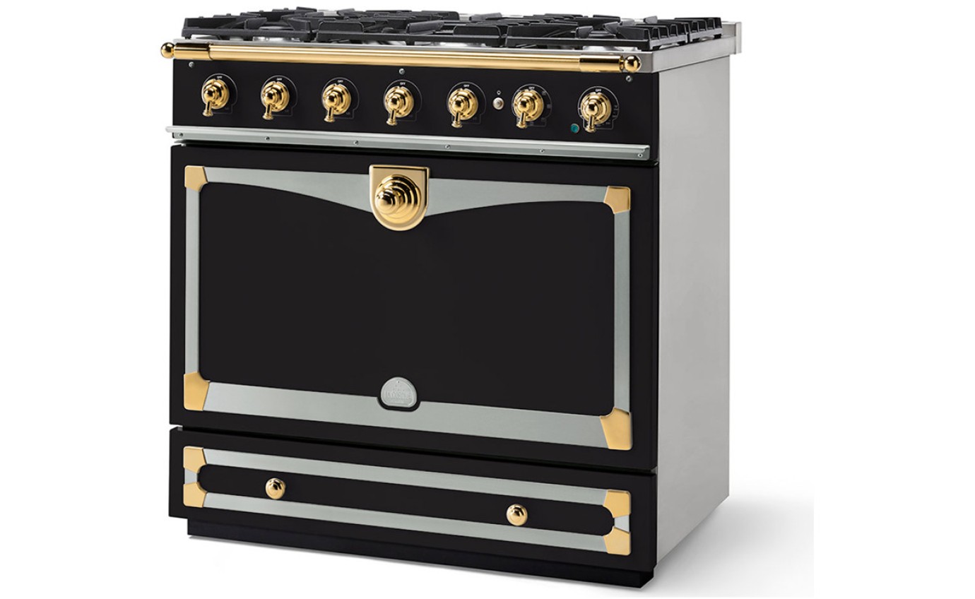 La Cornue 90cm CornuFé Albertine Dual Fuel Range Cooker ALB90DFMBBN