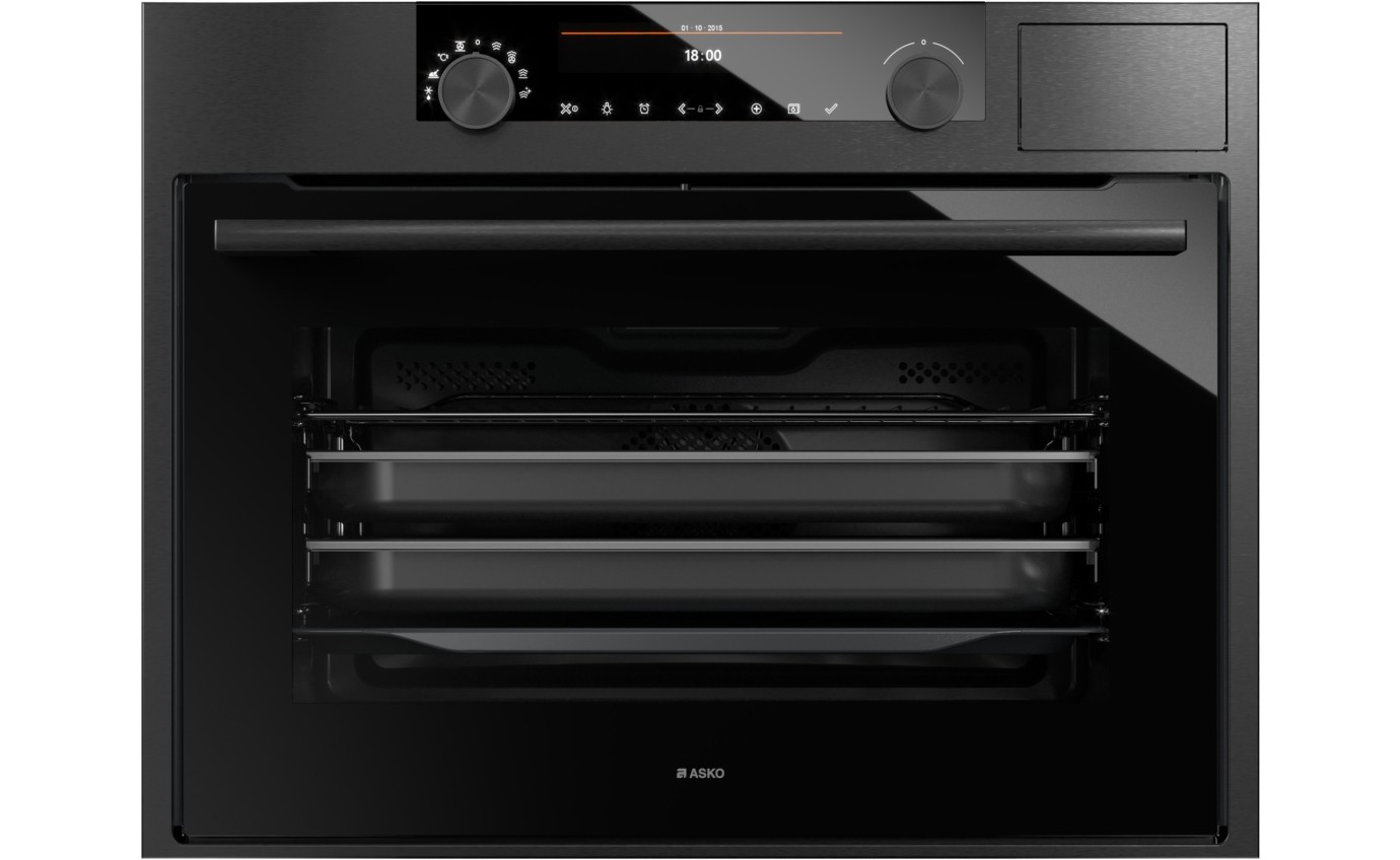 Asko 45cm Steam Oven (Black Stainless Steel) OCS8487B