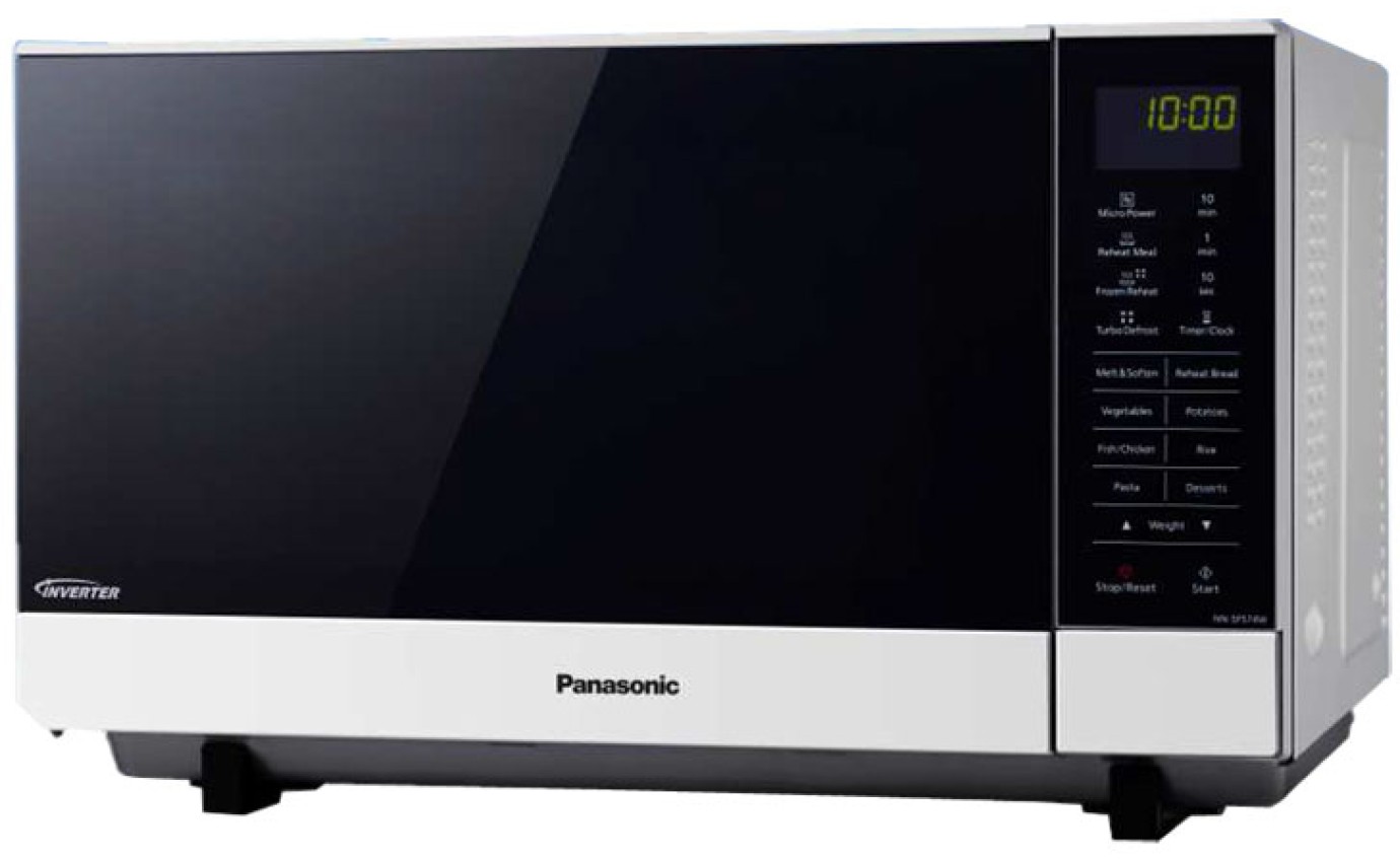 Panasonic 27L 1000W Flatbed Inverter Microwave Oven (White) NNSF564WQPQ