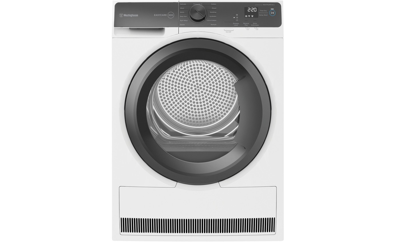Westinghouse 8kg EasyCare 500 Heat Pump Dryer WDH804N7WA